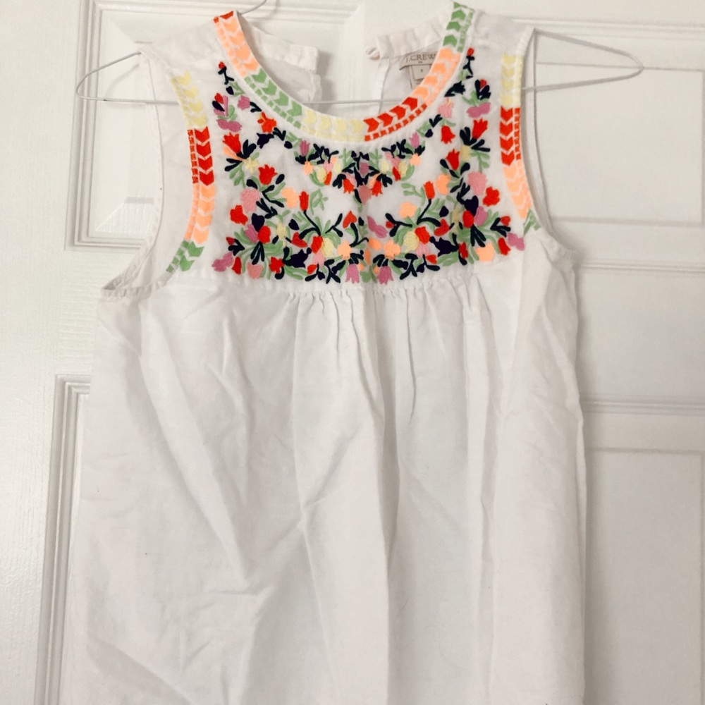 J. Crew Embroidered Blouse